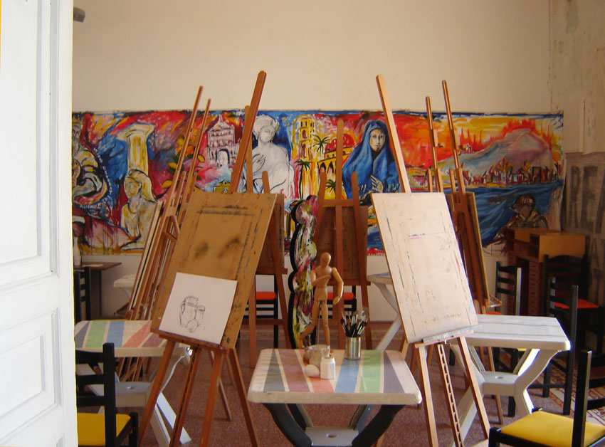 Laboratorio di pittura L'Altro ArteContemporanea a Palermo